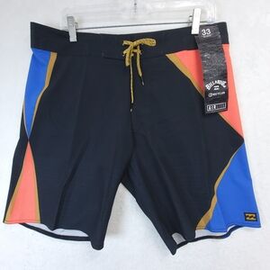 Billabong Mens Prism Airlite Total Performance Board Shorts Size 33 NWT Black